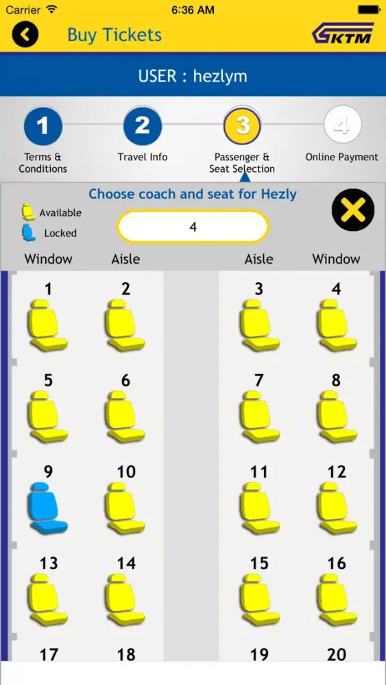 KTMB MobTicket Ekran Görüntüleri